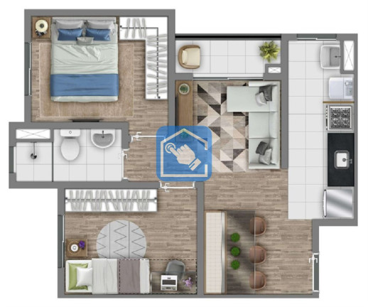 Imagem Apartamento com 2 Quartos à Venda, 43 m² em Loteamento City Jaragua - São Paulo Imagem Apartamento com 2 Quartos à Venda, 43 m² em Loteamento City Jaragua - São Paulo