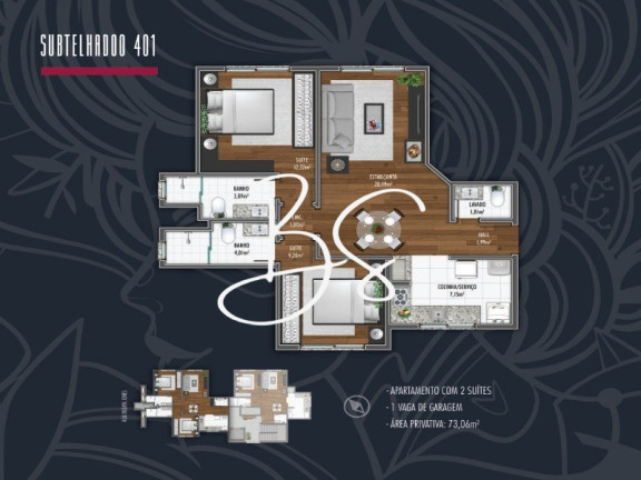 Imagem Apartamento com 1 Quarto à Venda, 93 m² em Centro - Canela