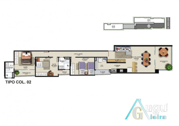 Imagem Apartamento com 3 Quartos à Venda, 106 m² em Praia Do Morro - Guarapari