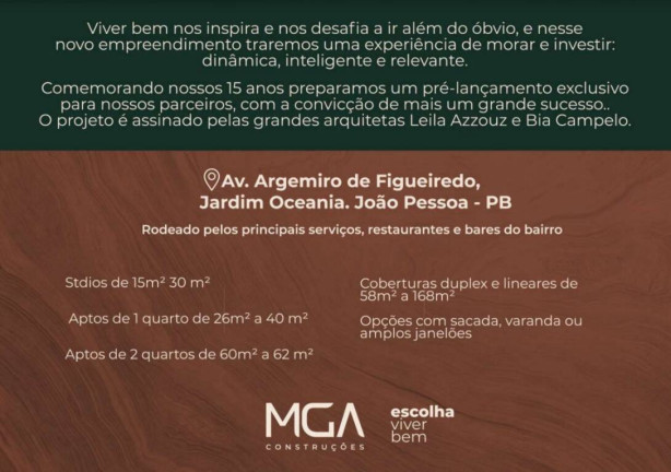 Imagem Apartamento com 2 Quartos à Venda, 20 m² em Jardim Oceania - João Pessoa