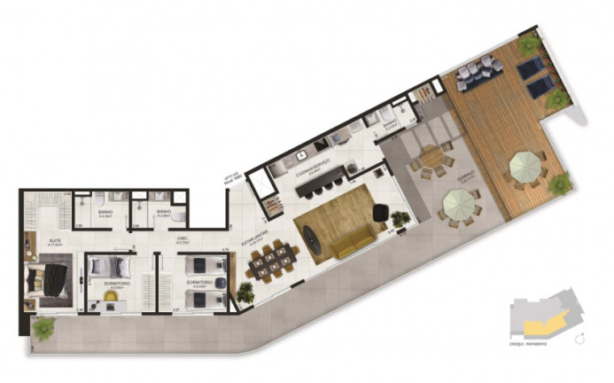 Imagem Apartamento com 3 Quartos à Venda, 151 m² em Beira Mar - Torres Imagem Apartamento com 3 Quartos à Venda, 151 m² em Beira Mar - Torres