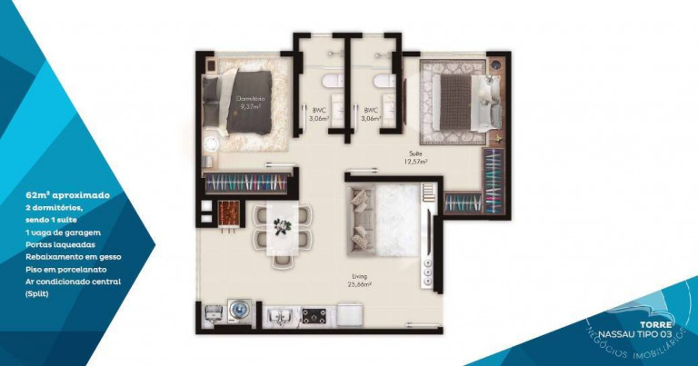 Imagem Apartamento com 2 Quartos à Venda, 64 m² em Morretes - Itapema Imagem Apartamento com 2 Quartos à Venda, 64 m² em Morretes - Itapema