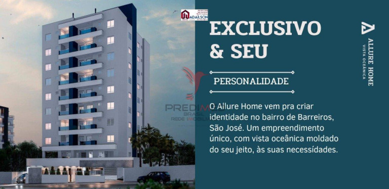Imagem Apartamento com 2 Quartos à Venda, 76 m² em Barreiros - São José