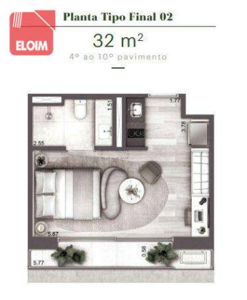 Imagem Apartamento com 1 Quarto à Venda, 63 m² em Higienópolis - São Paulo Imagem Apartamento com 1 Quarto à Venda, 63 m² em Higienópolis - São Paulo