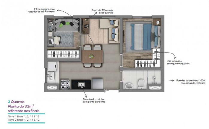 Imagem Apartamento com 2 Quartos à Venda, 69 m² em Jardim Prudência - São Paulo