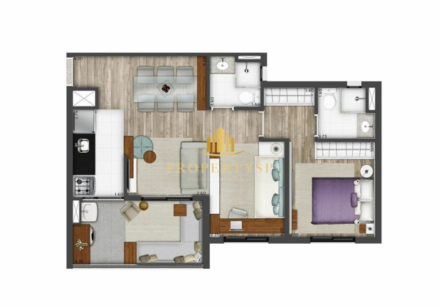 Imagem Apartamento com 3 Quartos à Venda, 69 m² em Pinheiros - São Paulo Imagem Apartamento com 3 Quartos à Venda, 69 m² em Pinheiros - São Paulo