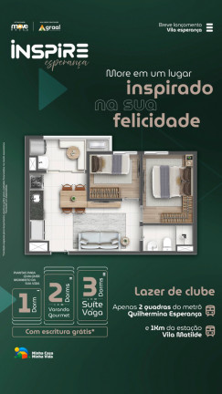 Imagem Apartamento com 1 Quarto à Venda, 26 m² em Vila Esperança - São Paulo