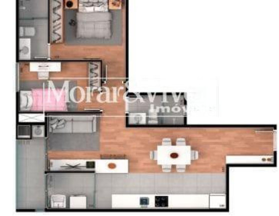 Imagem Apartamento com 3 Quartos à Venda, 66 m² em Santa Cândida - Curitiba