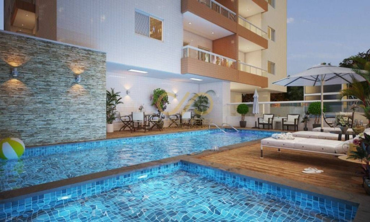 Apartamento com 2 Quartos à Venda, 58 m² em Guilhermina - Praia Grande