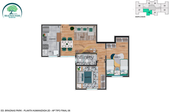 Imagem Apartamento com 2 Quartos à Venda, 45 m² em Braúnas - Contagem Imagem Apartamento com 2 Quartos à Venda, 45 m² em Braúnas - Contagem
