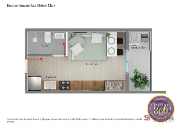 Imagem Imóvel com 1 Quarto à Venda, 22 m² em Vila Matilde - São Paulo