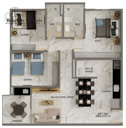 Imagem Apartamento com 3 Quartos à Venda, 82 m² em Jardim Oceania - João Pessoa Imagem Apartamento com 3 Quartos à Venda, 82 m² em Jardim Oceania - João Pessoa