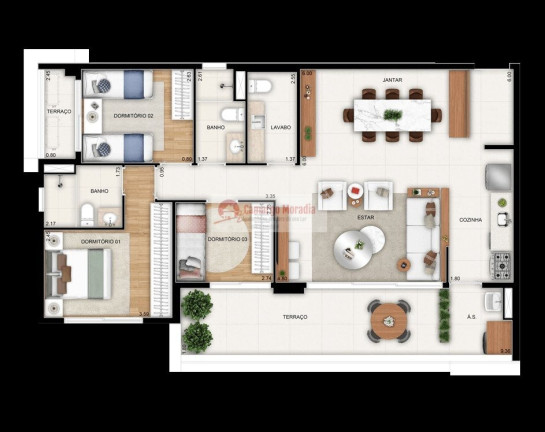 Imagem Apartamento com 2 Quartos à Venda, 75 m² em Parque Imperial - São Paulo