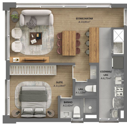 Imagem Apartamento com 1 Quarto à Venda, 59 m² em Rio Branco - Porto Alegre Imagem Apartamento com 1 Quarto à Venda, 59 m² em Rio Branco - Porto Alegre