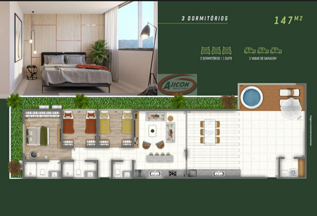 Imagem Apartamento com 1 Quarto à Venda, 80 m² em Jardim Carolina - Ubatuba