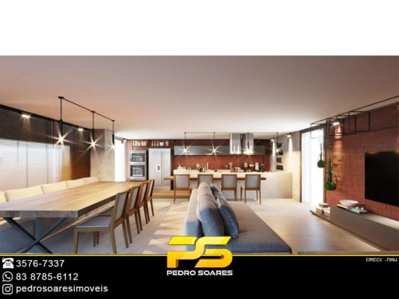 Apartamento com 2 Quartos à Venda, 124 m² em Praia Formosa - Cabedelo