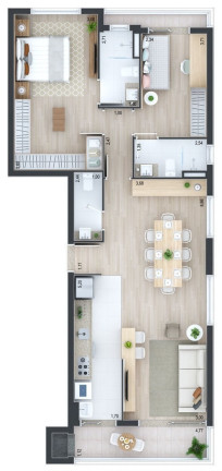 Imagem Apartamento com 3 Quartos à Venda, 99 m² em Cabral - Curitiba
