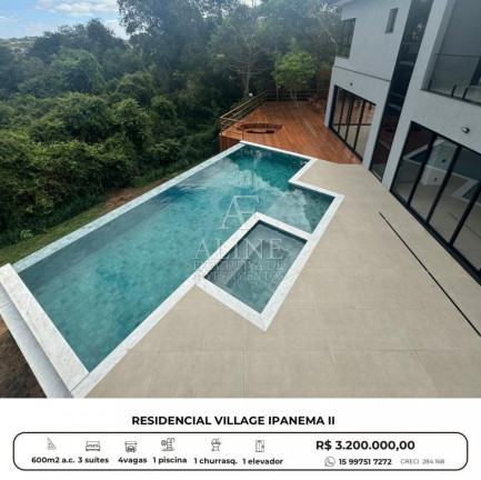 Imagem Casa de Condomínio com 3 Quartos à Venda, 559 m² em Centro - Araçoiaba Da Serra