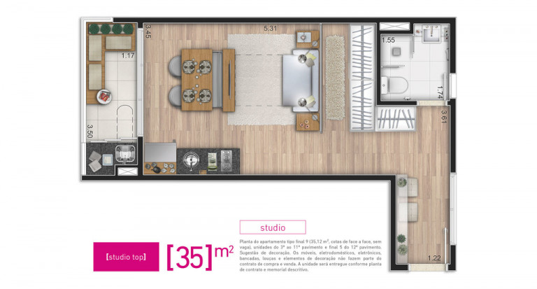 Imagem Studio com 1 Quarto à Venda, 32 m² em Moema - São Paulo