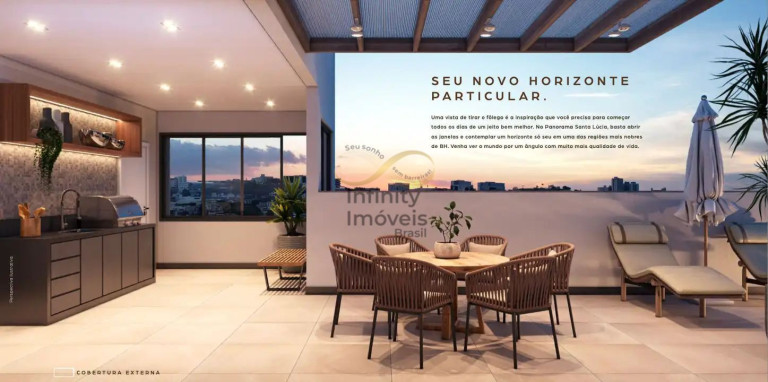 Apartamento com 3 Quartos à Venda, 100 m² em Santa Lúcia - Belo Horizonte