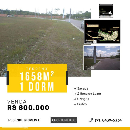 Imagem Terreno à Venda, 1.658 m² em Maracacuera (icoaraci) - Belém Imagem Terreno à Venda, 1.658 m² em Maracacuera (icoaraci) - Belém