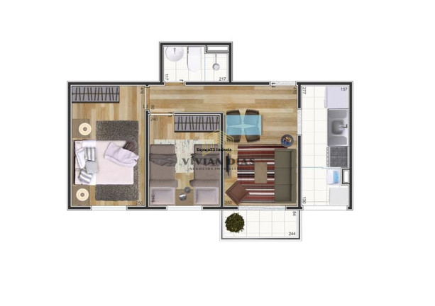 Apartamento com 2 Quartos à Venda,  em Vila Siqueira (zona Norte) - São Paulo