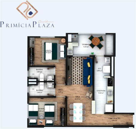 Imagem Apartamento com 2 Quartos à Venda, 65 m² em Guilhermina - Praia Grande