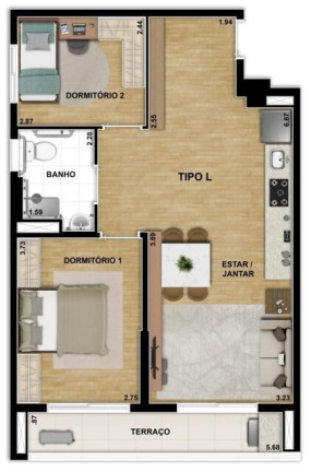 Imagem Apartamento com 2 Quartos à Venda, 64 m² em Vila Santa Catarina - São Paulo Imagem Apartamento com 2 Quartos à Venda, 64 m² em Vila Santa Catarina - São Paulo