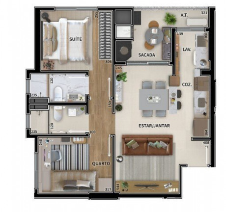 Imagem Apartamento com 3 Quartos à Venda, 74 m² em Novo Mundo - Curitiba Imagem Apartamento com 3 Quartos à Venda, 74 m² em Novo Mundo - Curitiba