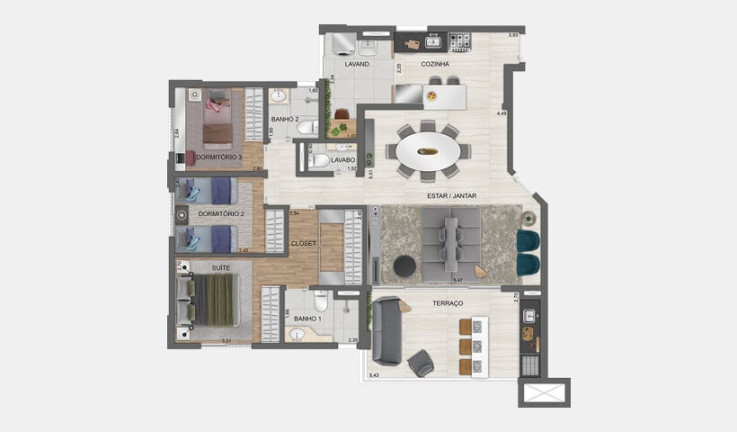 Imagem Apartamento com 4 Quartos à Venda, 132 m² em City América - São Paulo Imagem Apartamento com 4 Quartos à Venda, 132 m² em City América - São Paulo