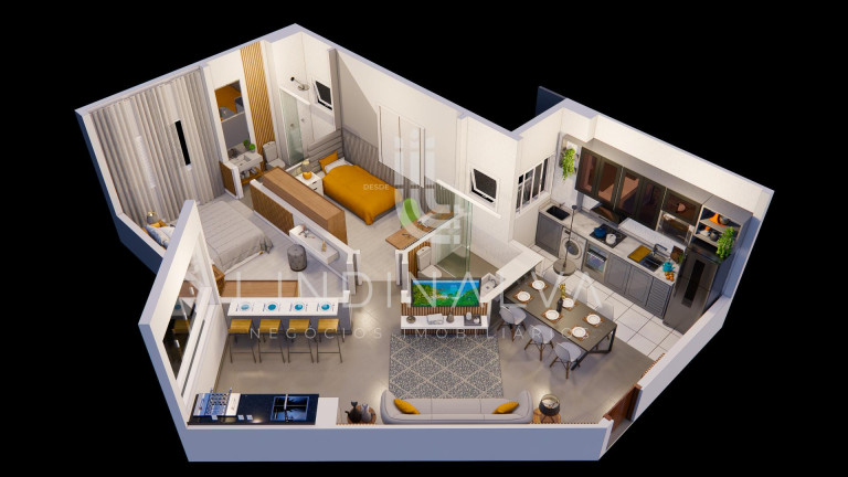 Imagem Apartamento com 1 Quarto à Venda, 59 m² em Polo Centro - Foz Do Iguacu Imagem Apartamento com 1 Quarto à Venda, 59 m² em Polo Centro - Foz Do Iguacu