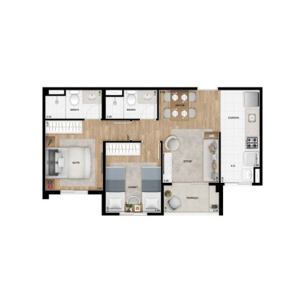 Imagem Apartamento com 2 Quartos à Venda, 49 m² em Santana - São Paulo Imagem Apartamento com 2 Quartos à Venda, 49 m² em Santana - São Paulo