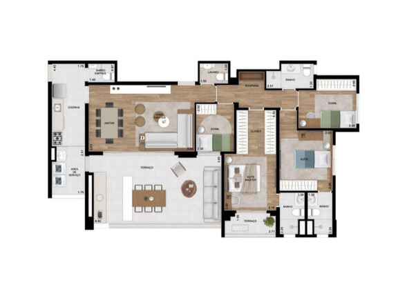 Imagem Apartamento com 4 Quartos à Venda, 136 m² em Vila Anastácio - São Paulo Imagem Apartamento com 4 Quartos à Venda, 136 m² em Vila Anastácio - São Paulo