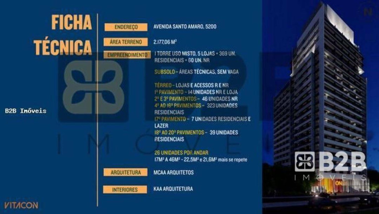 Imagem Apartamento com 1 Quarto à Venda, 22 m² em Brooklin Paulista - São Paulo Imagem Apartamento com 1 Quarto à Venda, 22 m² em Brooklin Paulista - São Paulo