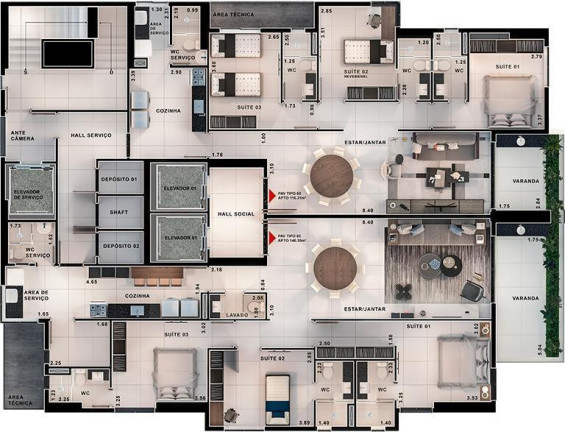 Imagem Apartamento com 2 Quartos à Venda, 149 m² em Miramar - João Pessoa Imagem Apartamento com 2 Quartos à Venda, 149 m² em Miramar - João Pessoa