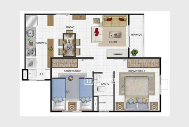Imagem Apartamento com 3 Quartos à Venda, 52 m² em Praia Da Baleia - Serra Imagem Apartamento com 3 Quartos à Venda, 52 m² em Praia Da Baleia - Serra