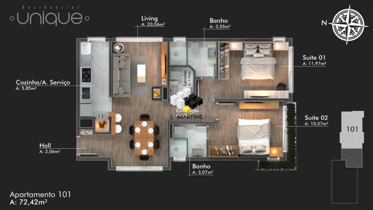 Imagem Apartamento com 2 Quartos à Venda, 74 m² em Floresta - Gramado Imagem Apartamento com 2 Quartos à Venda, 74 m² em Floresta - Gramado