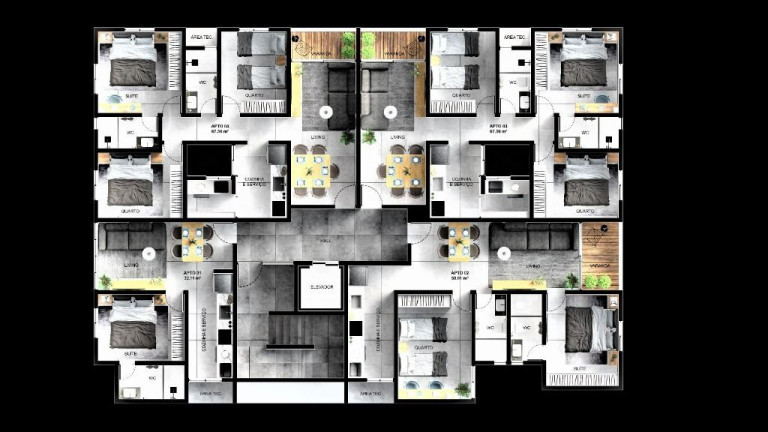 Imagem Apartamento com 2 Quartos à Venda, 69 m² em Bessa - João Pessoa