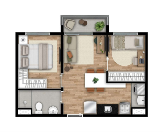 Imagem Apartamento com 2 Quartos à Venda, 52 m² em Vila Carrão - São Paulo Imagem Apartamento com 2 Quartos à Venda, 52 m² em Vila Carrão - São Paulo