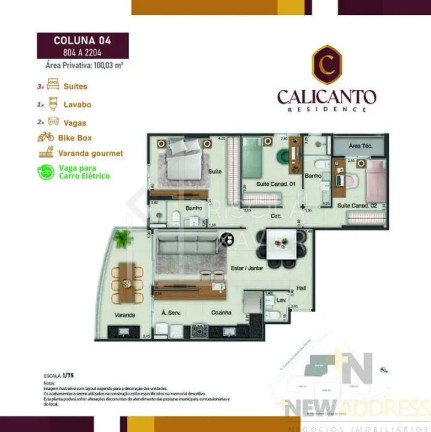 Imagem Apartamento com 3 Quartos à Venda, 91 m² em Campo Grande - Cariacica Imagem Apartamento com 3 Quartos à Venda, 91 m² em Campo Grande - Cariacica