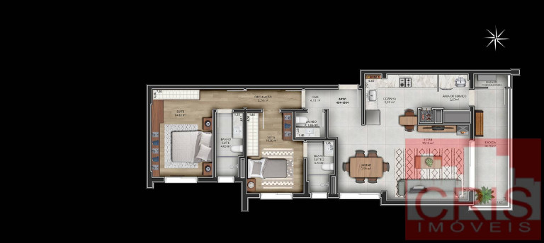 Imagem Apartamento com 2 Quartos à Venda, 105 m² em São Bento - Bento Gonçalves Imagem Apartamento com 2 Quartos à Venda, 105 m² em São Bento - Bento Gonçalves