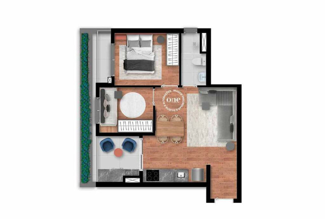 Imagem Studio com 1 Quarto à Venda, 35 m² em Moema - São Paulo