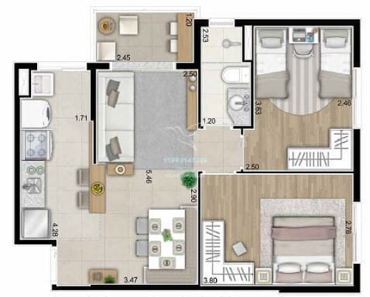 Imagem Apartamento com 2 Quartos à Venda, 55 m² em Vila São Luiz (valparaízo) - Barueri Imagem Apartamento com 2 Quartos à Venda, 55 m² em Vila São Luiz (valparaízo) - Barueri