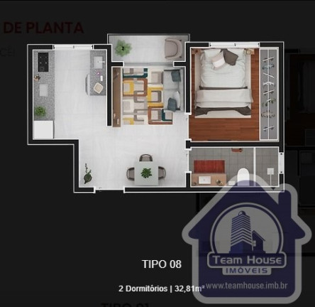 Imagem Apartamento com 3 Quartos à Venda, 71 m² em Caxangá - Suzano