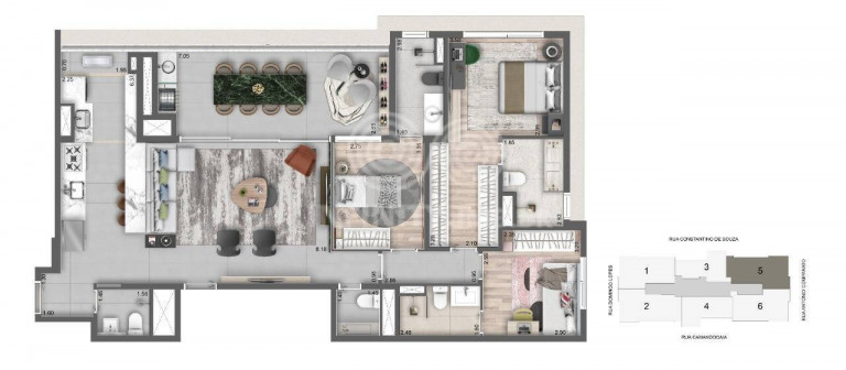 Imagem Apartamento com 3 Quartos à Venda, 135 m² em Campo Belo - São Paulo