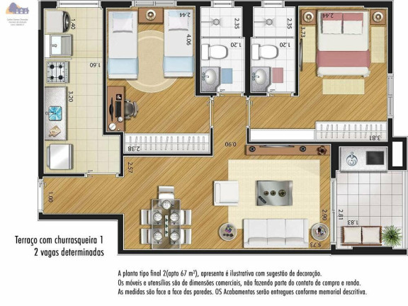 Imagem Apartamento com 2 Quartos à Venda, 67 m² em Santa Paula - São Caetano Do Sul