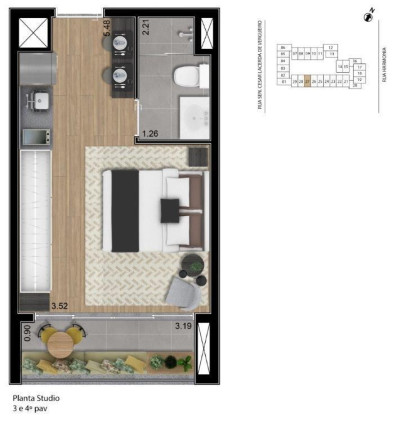 Imagem Imóvel com 1 Quarto à Venda, 25 m² em Sumarezinho - São Paulo