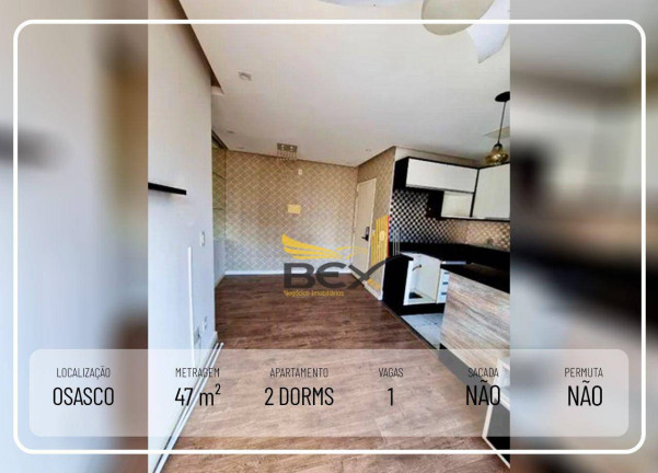 Imagem Apartamento com 2 Quartos à Venda, 47 m² em Conceição - Osasco
