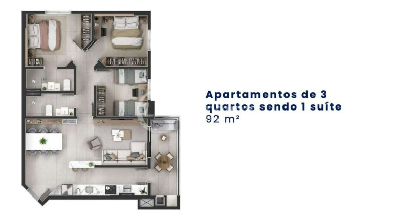 Imagem Imóvel com 2 Quartos à Venda, 92 m² em Monte Castelo - Campo Grande