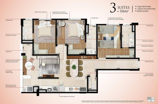 Imagem Apartamento com 3 Quartos à Venda, 106 m² em Jardim Alvinópolis - Atibaia